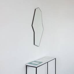 Bapa??? Octagon Freeform Mirror With Bronze Patina Frame - thumbnail 3