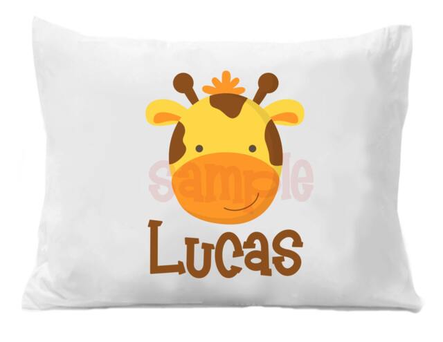 Giraffe Pillow Case Personalized Boys Or Girls - image 1