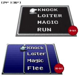 Retro Rpg Menu - Doormat Welcome Rug - thumbnail 2