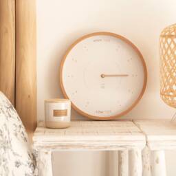 Beige Wood Tide Clock Custom - thumbnail 1