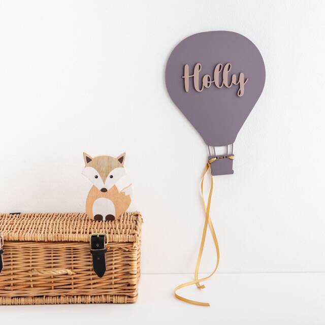 Hot Air Balloon Children's Bedroom 3D Wall Art - image 1