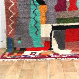 Custom Beni Ourain Rug Handmade Moroccan Wool Area Rug - thumbnail 4