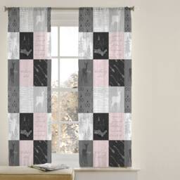 Pink Witchcraft Nursery Curtains Handmade Cotton Blend, Blackout Option - thumbnail 2