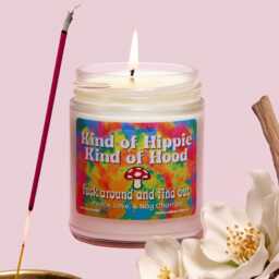 Nag Champa Soy Candle, 100% Hippie Sister Gift, Birthday Candle Funny Candles - thumbnail 2