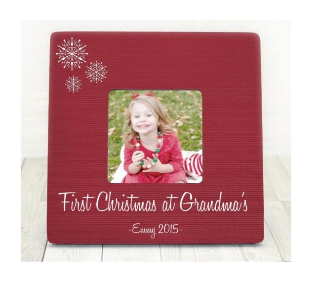 Personalized First Christmas At Grandma's Picture Frame - image 1