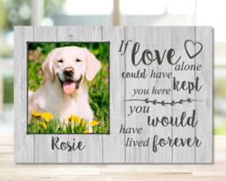 Dog Memorial Gift, Memorial, Pet Frame, Plaque, Photo Picture Puppy - thumbnail 1