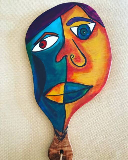 Picasso Inspired Cutting Board