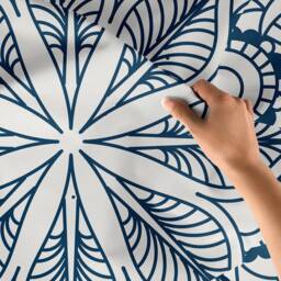 Floral Mandala Wall Tapestry 100% Cotton Ethnic Art - 78x59 Inches - thumbnail 3