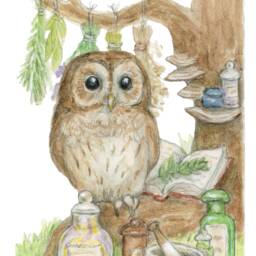 The Apothecary - Woodland Characters Series, A5 Art Print - thumbnail 2