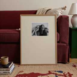 Personalised Photo Mat Polaroid Mount Style Print - Custom Gift Photobooth Keepsake Wall Art For Family, Couple, Baby Decor - thumbnail 2
