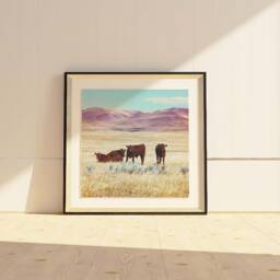 "Cows, Cow Art, Cowboy Western Montana, Montana Photography, Digital Download, Printable Wall Decor, Farmhouse Art ""Good Guys" - thumbnail 4