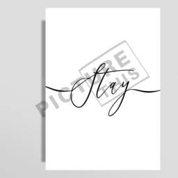 Lets Stay Together Print - Set Of 3 Bedroom Prints Wall Home Decor Art Minimalist - thumbnail 3