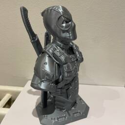 3D Printed Deadpool Bust High Detail, 8-Inch Tall - thumbnail 3