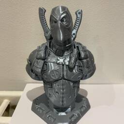 3D Printed Deadpool Bust High Detail, 8-Inch Tall - thumbnail 2