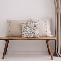Linen Pillow Cover. Washed Linen Pillowcase With Buttons. Stylish Custom Size Pillow For Living Room - thumbnail 2