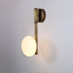 Blackened Brass Wall Sconce, Wall Lighting Brass , Lamp Vanity Light Fixture, Art Sconce - thumbnail 2