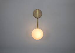 Blackened Brass Wall Sconce, Wall Lighting Brass , Lamp Vanity Light Fixture, Art Sconce - thumbnail 1