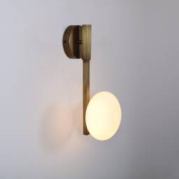 Blackened Brass Wall Sconce, Wall Lighting Brass , Lamp Vanity Light Fixture, Art Sconce - thumbnail 3