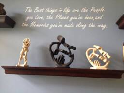 The Best Things in Life Are The People You Love, Places You've Been, & Memories Made Along Way. Vinyl Wall Decal - thumbnail 1