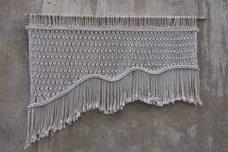 Boho Living Room Decor, Over Bed Wall Art, Macrame Headboard, Bohemian Home Decor Tapestry