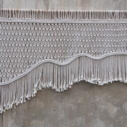 Boho Living Room Decor, Over Bed Wall Art, Macrame Headboard, Bohemian Home Decor Tapestry - thumbnail 3