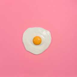 Handmade Sunny Side Up Egg Clay Sculpture Collectible Painted Decor - thumbnail 2