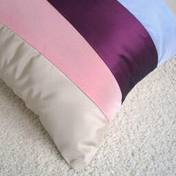 Pink Blue Cream Purple Pillow Case 16 in Sienna Design - thumbnail 2