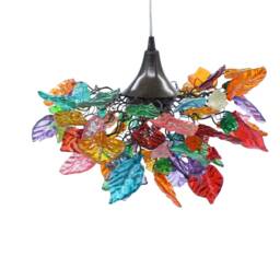 Handmade Colorful Resin Flower Chandelier - thumbnail 2