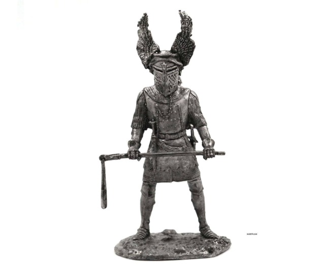 Tin 54mm Warrior Germany Knight With Chain 12-13 Centuries - image 1