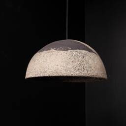 Handmade Ceramic Dome Pendant Light Wabi Sabi Chandelier - thumbnail 2