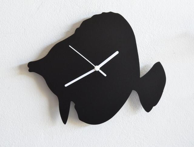 Coral Fish Silhouette - Wall Clock - image 1