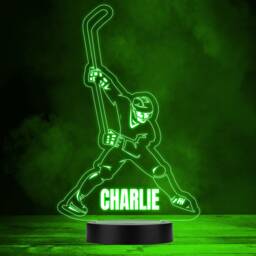 Ice Hockey Player Sports Fan Personalised Gift Colour Changing Night Light - thumbnail 1