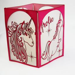 Unicorn Gift, Party Decorations, Birthday Tableware, Paper Lantern, Fantasy Centerpiece, Luminary, Diy - thumbnail 1