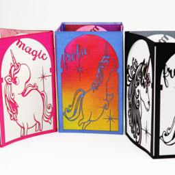 Unicorn Gift, Party Decorations, Birthday Tableware, Paper Lantern, Fantasy Centerpiece, Luminary, Diy - thumbnail 2