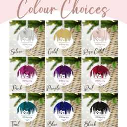 Personalised First Christmas New Home Ornament Mirror Xmas Decoration - thumbnail 3