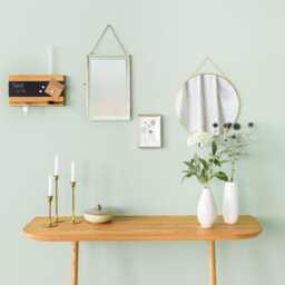 Wooden Key Rack With Magnetic Board - Wall-Mounted Holder Chalkboard Film, Modern & Practical Housewarming Gift, Oak, Walnut, Beech - thumbnail 2