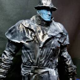 Resident Evil 2 Tyrant Mr X 1/6 Scale Statue with Base - Wet Look Rain Coat - thumbnail 3