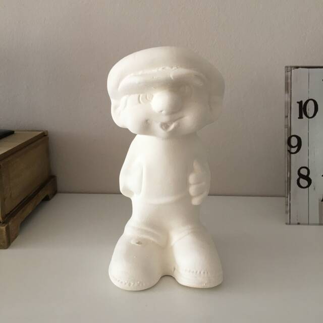 Ceramic Boy, Ready To Paint, Coin Bank, Piggy Banks, Home Decoration, Birthday Gift, Boy Cashbox, Crafts Unpainted Ceramics, Art - image 1