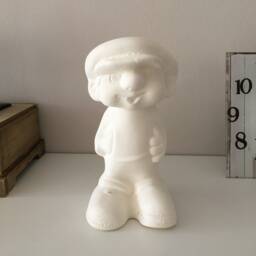 Ceramic Boy, Ready To Paint, Coin Bank, Piggy Banks, Home Decoration, Birthday Gift, Boy Cashbox, Crafts Unpainted Ceramics, Art - thumbnail 1