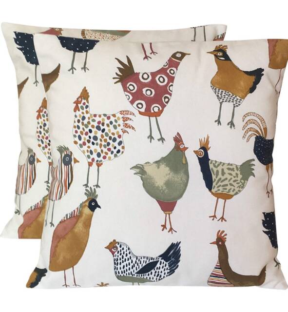 Funky Chicken Vintage Cushion Covers Scandinavian Style, 18 - image 1