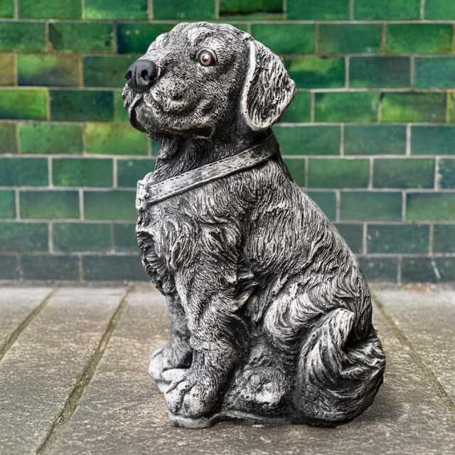 Concrete Labrador Statue Outdoor Garden Dog Figurine Stone Pet Sculpture Cement Memorial Decoration Lover Gift Yard Art - image 1