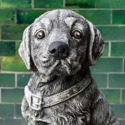 Concrete Labrador Statue Outdoor Garden Dog Figurine Stone Pet Sculpture Cement Memorial Decoration Lover Gift Yard Art - thumbnail 3