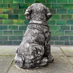 Concrete Labrador Statue Outdoor Garden Dog Figurine Stone Pet Sculpture Cement Memorial Decoration Lover Gift Yard Art - thumbnail 4