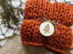 Custom Chunky Knit Throw Blanket