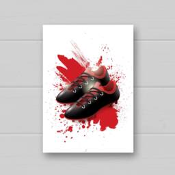 Personalized Football Prints Boys Bedroom Wall Art, Set Of 3 - thumbnail 3