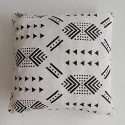Moroccan Velvet Cushion Cover, Handmade Brocade White Pillow Case, Decorative 16''x16''/40x40 cm - thumbnail 1