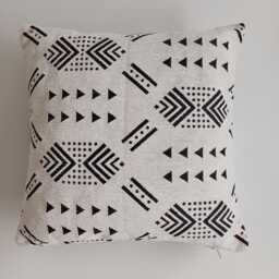 Moroccan Velvet Cushion Cover, Handmade Brocade White Pillow Case, Decorative 16''x16''/40x40 cm - thumbnail 4