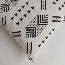 Moroccan Velvet Cushion Cover, Handmade Brocade White Pillow Case, Decorative 16''x16''/40x40 cm - thumbnail 3