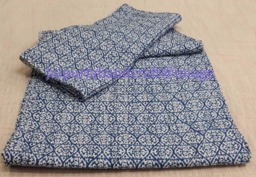 Waterbirds Print Kantha Quilt Handmade Cotton Bed Cover - 90x108 - thumbnail 1