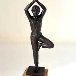 Yoga Figure - The Tree Bronze Sculpture - thumbnail 4